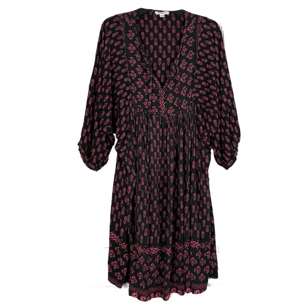 Beachlunchlounge Mini Ikat Dress XXL Plus Size Boho Folk Cottagecore Farmhouse